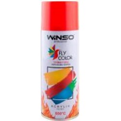 Краска высокотемпературная 600° багряно-красная (FLAME RED/RAL3000) WINSO 450 мл 880430