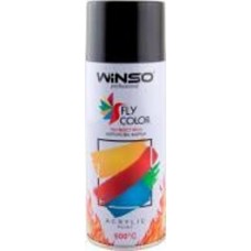 Краска высокотемпературная 600° черная (BLACK/RAL9005) WINSO 450 мл 880450