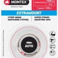 Двухсторонняя автомобильная клейкая лента MONTEX SHS MTX6105 12 мм 1,2 мм 2 м белый