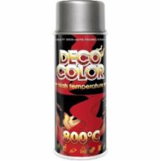 Краска аэрозольная жаропрочная 800 °C серая DecoColor 400 мл