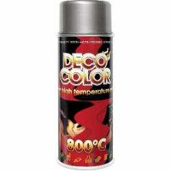 Краска аэрозольная жаропрочная 800 °C серая DecoColor 400 мл