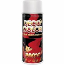 Краска аэрозольная жаропрочная 800 °C белая DecoColor 400 мл
