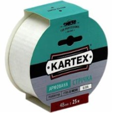 Армированная лента KARTEX 48 мм 25 м белый