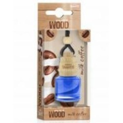 Ароматизатор подвесной Tasotti Wood Unique Milk Coffee 7 мл кофе с молоком