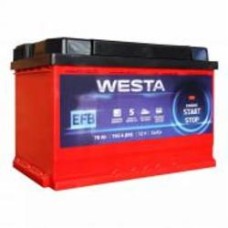 Аккумулятор автомобильный Westa 6CT-78 А 78Ah 750A 12V «+» праворуч (WEFB780)