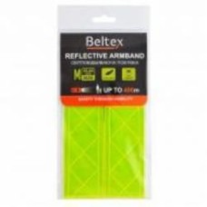 Повязка нарукавная светоотражающая Beltex M-size 35-40 см желтая