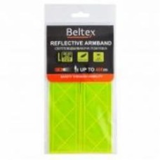 Повязка нарукавная светоотражающая Beltex L-size 40-45 см желтая