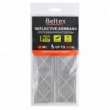 Повязка нарукавная светоотражающая Beltex L-size 40-45 см серая
