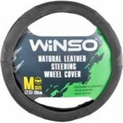 Чехол на руль WINSO M Ø37-39 черный с перфорацией (141220)