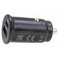 Зарядное устройство Alca USB A Type C 3.0 black