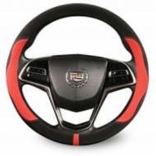 Чехол на руль Auto Assistance GP2108 M (37-39 см) черный с красным