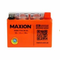 Аккумулятор автомобильный MAXION 4Ah 50A 12V YTX4L-BS GEL «+» справа