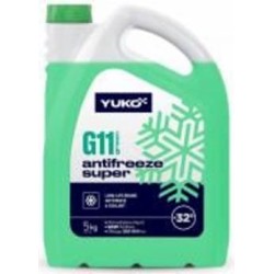 Антифриз YUKO -32 Super G11 от -30 до +40 5 кг зеленый