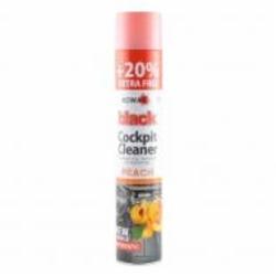 Полироль Полироль для панели приборов NOWAX Black Spray Peach, 750мл Black Spray Peach NX00706 750 мл