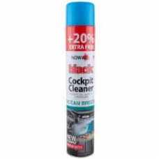 Полироль Полироль для панели приборов NOWAX Black Spray Ocean Breeze, 750мл Black Spray Ocean Breeze NX00710 Океанський бриз 750 мл
