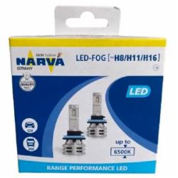 Автолампа светодиодная Narva PGJ19-1/2/3 LED Range Performance H11/H16/H8 24 Вт 2 шт.(NV 18036 RPNVA X2)