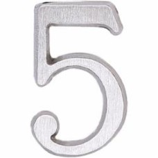 Цифра 5 латунь никель 50 мм Larvij LNB5 BLN #5
