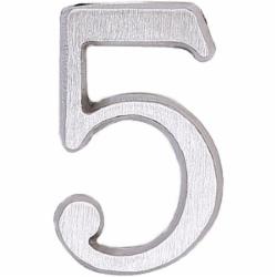 Цифра 5 латунь никель 50 мм Larvij LNB5 BLN #5