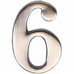 Цифра 6 цинк старая бронза 45 мм Larvij LNZ4 AB #6
