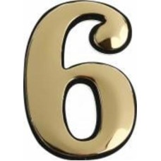 Цифра 6 и 9 пластик золотой 40 мм