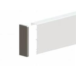 Планка маскировочная Valcomp Herkules GLASS с боковыми заклушками и щеткой 2010 мм