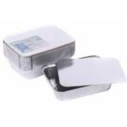 Контейнер одноразовый алюминиевый с картонными крышками SP88L&lids 2000 мл GoPack 2000 мл 25 шт.