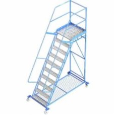 Лестница передвижная с полкой 2,5 м STOREHOUSE SHLM1025000160