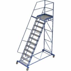 Лестница передвижная с полкой 3 м STOREHOUSE SHLM1030000160