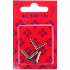 Фурнитура Уголок 15х15 золото 4 шт.