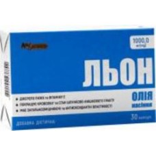 Капсулы Красота и Здоровье Масло семян льна AN NATUREL по 1000 мг 30 шт.