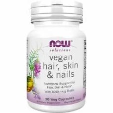 Витаминный комплекс Now Foods Vegan Hair, Skin & Nails 30 шт./уп.