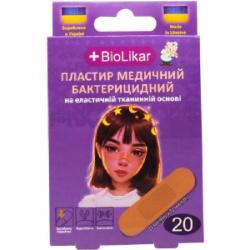 BioLikar Пластырь медицинский бактерицидный на эластичной тканевой основе 25мм x 72мм. 20 шт.