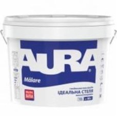 Краска акриловая водоэмульсионная Aura® Malare глубокий мат белый 10 л