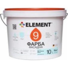 Краска акриловая водоэмульсионная Element 9 База А мат белый 10 л
