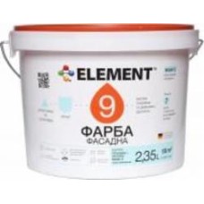 Краска акриловая водоэмульсионная Element 9 база С мат база под тонировку 2,35 л