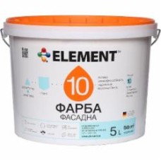 Краска силиконовая водоэмульсионная Element 10 мат белый 5 л