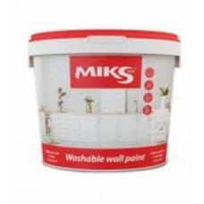 Краска акриловая водоэмульсионная MIKS Color Washable wall мат белый 1 л 1,4 кг