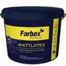 Краска латексная водоэмульсионная Farbex Mattlatex мат белый 1,4 кг