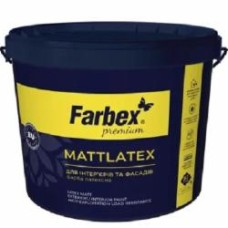 Краска латексная водоэмульсионная Farbex Mattlatex мат белый 14 кг