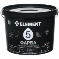 Краска латексная Element 5 особенно износостойкая шелковистый мат белый 2,5 л