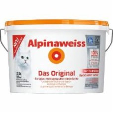 Краска интерьерная акрилатная Alpina Интерьерная ALPINAWEISS DO DIF мат белый 2,5 л