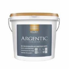 Матовая инновационная антимикробная краска Kolorit Argentic база А белый 9 л