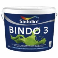 Краска интерьерная акриловая Sadolin BINDO 3 BW глубокий мат белый 7,5 л