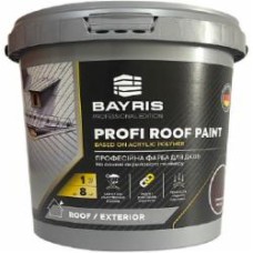 Краска для крыш акриловая Bayris PROFI ROOF PAINT мат серый 1 кг