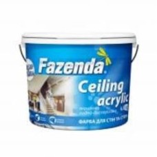 Краска акриловая Fazenda Ceiling мат белый 1,2 кг