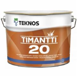 Краска интерьерная акрилатная TEKNOS TIMANTTI 20 база 1 полумат белый 0,9 л