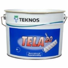 Краска интерьерная акрилатная TEKNOS TELA 20 полумат белый 9 л