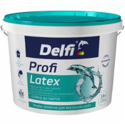 Краска акриловая Delfi Profi Latex мат белый 7 кг