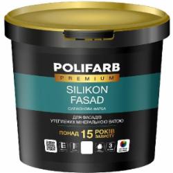 Краска фасадная силиконовая Polifarb Силиконфасад мат белый 7 кг