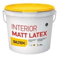 Краска латексная Siltek Interior Matt Latex База А глубокий мат белый 7 кг